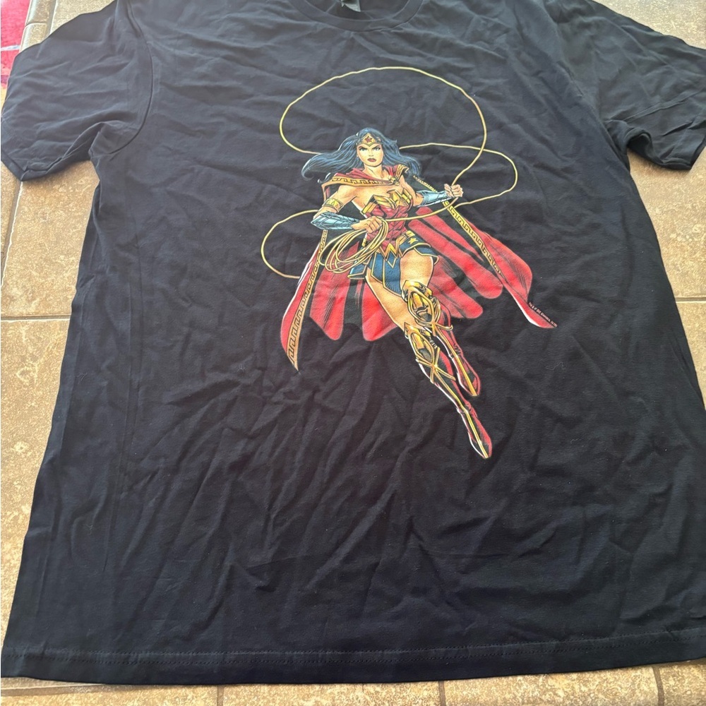 Black Graphic T-Shirt - Wonder Woman! Never Worn!